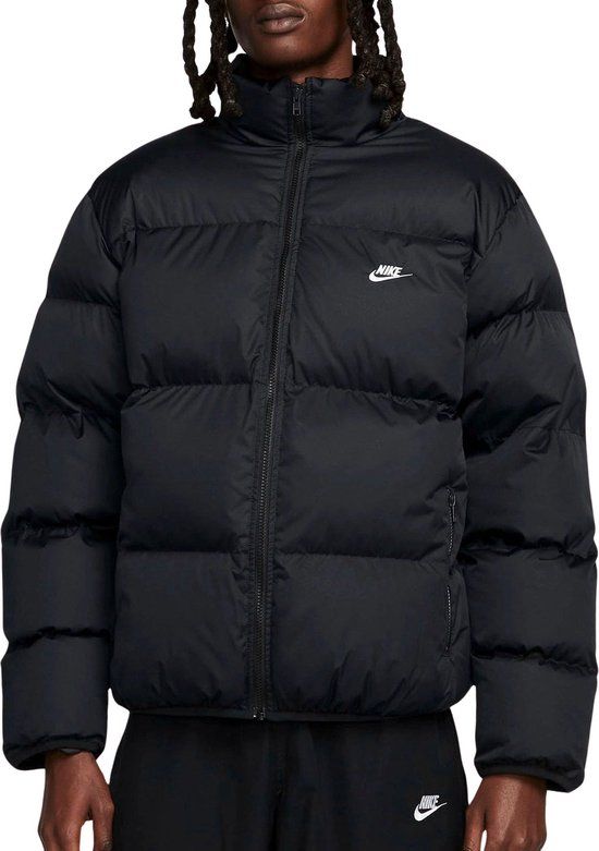 Nike Sportswear Club Puffer Winterjas Heren - Zwart - Maat M