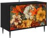 vidaXL - Meuble TV - GENNEP - 69 x 33 x 50,5 cm - Chêne noir - Bois traité