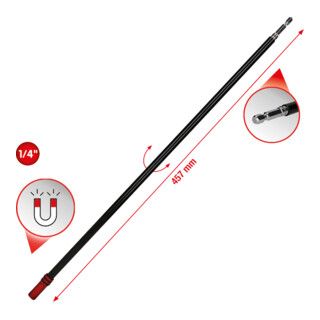 KS Tools magnetische snelwisselbithouder met vrijloophuls 1/4 inch, extra lang