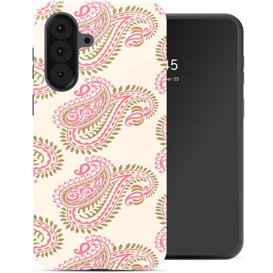 Selencia Hoesje - Geschikt voor Samsung Galaxy A37 (5G) - Backcover - Paisley Blush