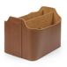 Londo Leder Organisator en Afstandbediening Houder met Tablet Compartiment (Lichtbruin)