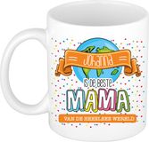 Bellatio Decorations Naam mok mama Johanna - wit - keramiek - 300 ml