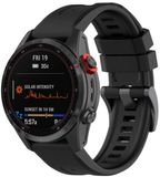 By Qubix Qubix - Geschikt voor Garmin bandje - 26mm Quickfit - Siliconen sportbandje - Zwart - Geschikt voor Garmin Fenix 8 / 8 Pro - 51mm