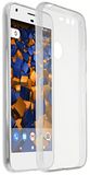 mumbi Hoes compatibel met Google Pixel XL mobiele telefoonhoes dun, transparant wit