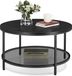 Vasagle LCT071B58 Table basse - Marbre noir - Style moderne
