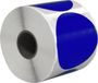 DULA 500 Étiquettes Rond Bleu 65 mm sur Rouleau