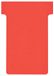 Franken GmbH TK201 T-kaarten (maat 2, kaarthoudermodule, 48 mm, doos) 100 stuks, rood