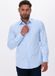 Hugo Boss BOSS Hank slim fit overhemd - popeline - blauw - Strijkvriendelijk - Boordmaat: 46