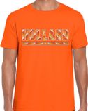 Bellatio Decorations Shoppartners Bv Oranje / Holland supporter t-shirt oranje voor heren - Nederlands elftal fan shirt / kleding - Koningsdag outfit S