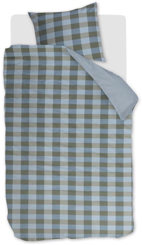 Beddinghouse Marre dekbedovertrek - Eenpersoons - 140 x 200/220 cm - Blauw Groen