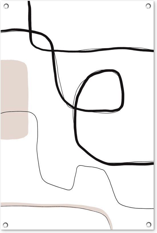 GreatGardenPosters Tuinposter - Pastel Abstract Minimalisme - 60x90 cm
