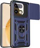 Techsuit Hoesje geschikt voor Realme 16 Pro Plus - Camshield Back Cover - Blauw