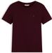 Tommy Hilfiger T-shirt pour femme Coton Col rond Manches courtes Décontracté Automne/Hiver 2026 XS Cerise rouge