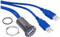 Tru Components TRU COMPONENTS USB-13-BK USB-inbouwbus 3.0 Zwart