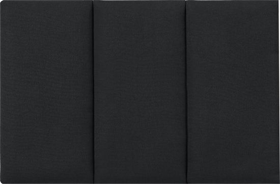 neu.haus Gestoffeerde wandpanelen Carpino - set van 3 - stof - 60x30 cm - zwart - [neu.haus]