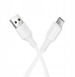 Hoco X120 USB-A vers Micro USB câble, 2.4A, 1m, Blanc