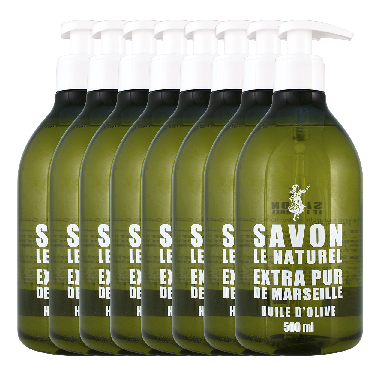 Savon le Naturel Savon Vloeibare Natuurlijk Handzeep - Olijfolie - 8 x 500ml - Multiverpakking