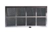 Resekta filtre à charbon actif pour hotte de table de cuisson MIZ 7800 (2 pièces en set)