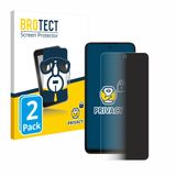 BROTECT - privacy screenprotector voor Motorola Moto G35 - Folie Beschermfolie Blauwlichtfilter 2 Stuks