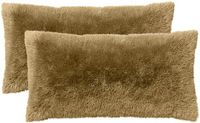 vidaXL - Kussensloop - 2 stuks - HEERLEN - Lichtgroen - 40 x 80 cm - PV Fleece