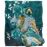 AQUAMAN AND THE LOST KONINKRIJK Silky Touch superzachte plaid 152 x 127 cm