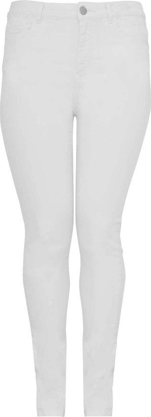 Yoek high waist shaping skinny jeans wit