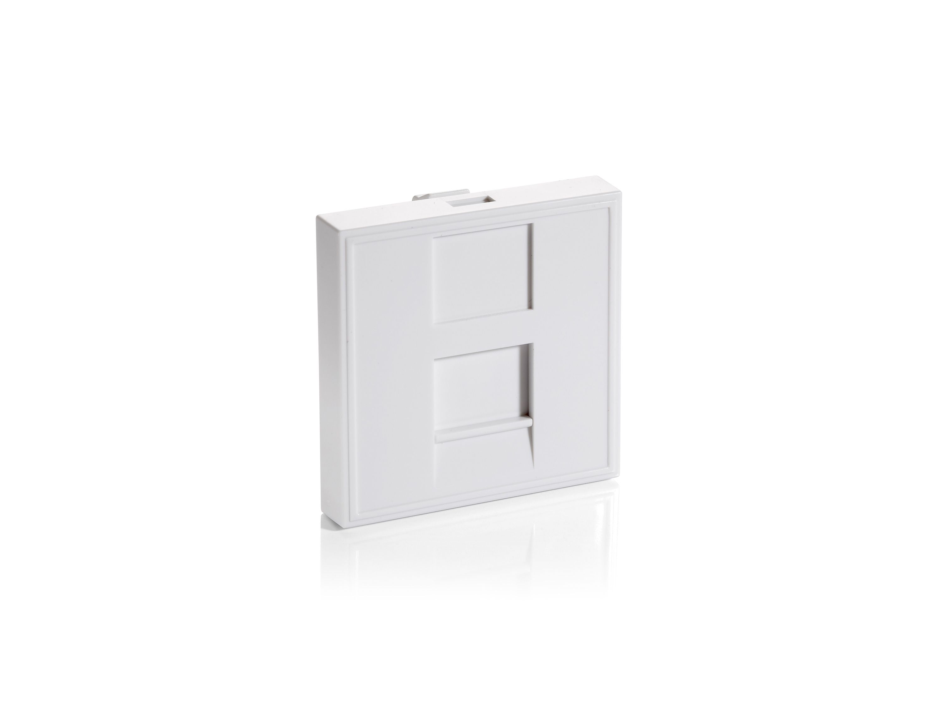 Equip French Modular Insert, 1-port - White