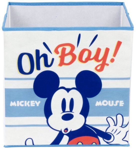 Mickey Mouse Opbergbox Wit Textiel 3 l