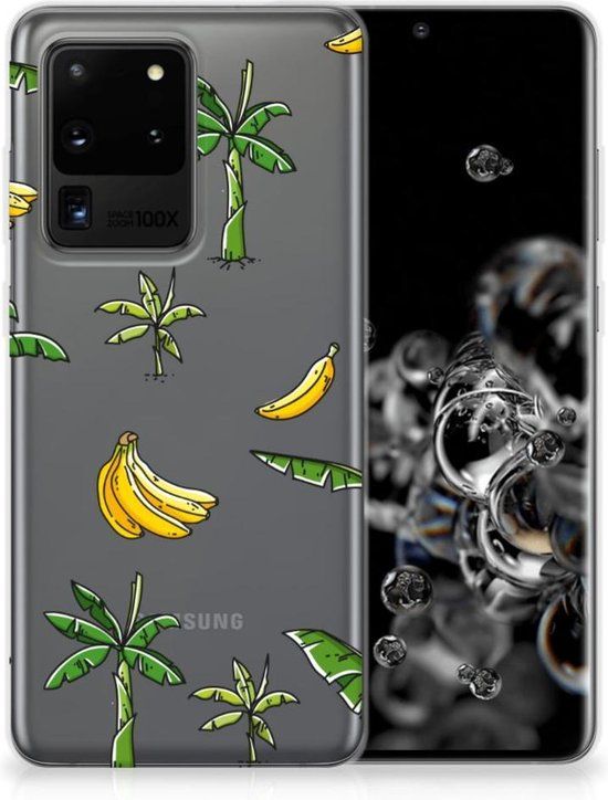 B2Ctelecom Back Cover Samsung Galaxy S20 Ultra - TPU Siliconen Hoesje Banana Tree
