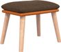 vidaXL Voetenbank 45x29,5x35 cm stof en kunstleer bruin