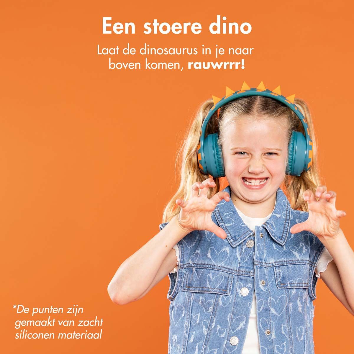 iMoshion Kids Dino Bluetooth Headphones - Petrol Green
