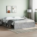 Maison Exclusive - Cadre de lit gris béton 150x200 cm
