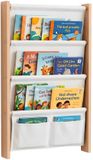 Merkloos Boekenrek kind - 4 laags - wand
