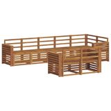 vidaXL - Buiten - bank - set - 8 - st - Naturel - Polyester