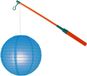 Merkloos Lampionstokje 40 cm - met lampion - blauw - D25 cm - Sint Maarten