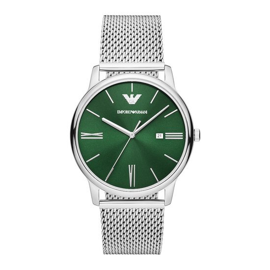 Emporio Armani AR11578 Mannen Horloge 42 mm - Zilverkleurig