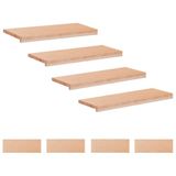 vidaXL Trapmatten 8 st Naturel 80 x 25 x 2 cm Massief beukenhout