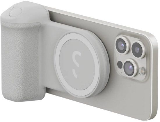 ShiftCam SnapGrip Stone - Ergonomic Grip - Wireless Charging - Magnetic Mount - Bluetooth Shutter - Flexible Mode - Compatible with iPhone & Android
