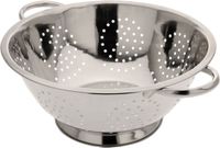 Excellent Houseware Keuken vergiet - op voet - RVS - 24 x 10 cm - zeef