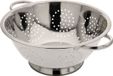 Excellent Houseware Keuken vergiet - op voet - RVS - 24 x 10 cm - zeef
