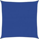 vidaXL Zonnezeil 160 g/m² vierkant 5x5 m HDPE blauw