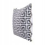 Chic Olimpia Splendid Dubbelzijdige Sierkussenhoes 45x45cm - Grieks/Marokkaans Patroon - Velours
