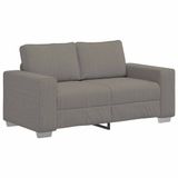 vidaXL Loveseat Sofa Lichtgrijs Corduroy Stof 160x77x82 cm