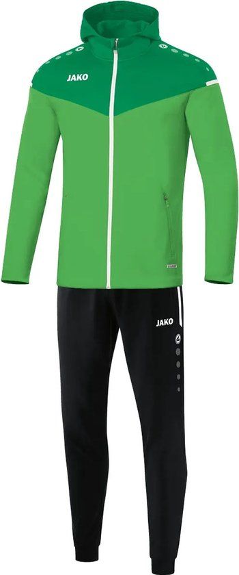 Jako Champ 2.0 Polyesterpak Met Kap Heren - Zachtgroen / Zwart | Maat: 3XL