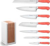 Wusthof Classic Colour 7-delige messenset met blok Coral Peach