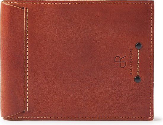 dR Amsterdam Billfold - Tampa - 93559 Camel - Men's Leather Wallet with RFID