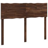 vidaXL Live Edge Hoofdbord ROSTOCK Donkerbruin 120 cm