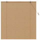 vidaXL Rolgordijn Bruin 150 x 160 cm Bamboe