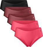 DANISH ENDURANCE Naadloze Hipsters voor Dames - Sporten & Iedere dag - 5-pack- Meerkleurig - Maat XL