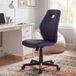 FineBuy Chaise de bureau pour enfants à partir de 6 ans avec dossier, chaise pivotante ergonomique pour enfants, chaise de bureau pour enfants, chaise de jeune réglable en hauteur, chaise de bureau pour jeune sans accoudoir
